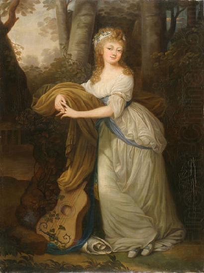 Portrait of Krystyna Magdalena Radziwill daughter of Michal Hieronim Radziwill, unknow artist